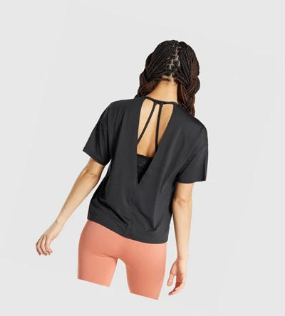 Gymshark Studio Naisten T Paidat Mustat | BYSONJ918