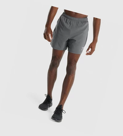 Gymshark Urheilu Miesten Shortsit Harmaat | QMCGAF517