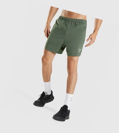 Gymshark Urheilu Miesten Shortsit Vihreä | SKOLGV710