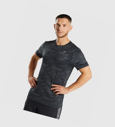 Gymshark Urheilu Miesten T Paidat Mustat | KLJEVW627
