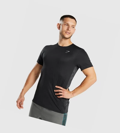 Gymshark Urheilu Miesten T Paidat Mustat | QNOYUW978