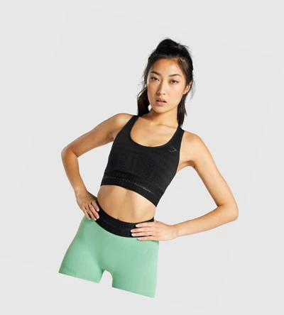Gymshark Vision Naisten Urheiluliivit Mustat | CZKYIN172