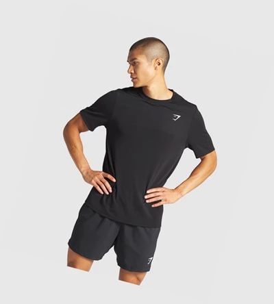 Gymshark Vital Miesten T Paidat Mustat | SHWDJL941