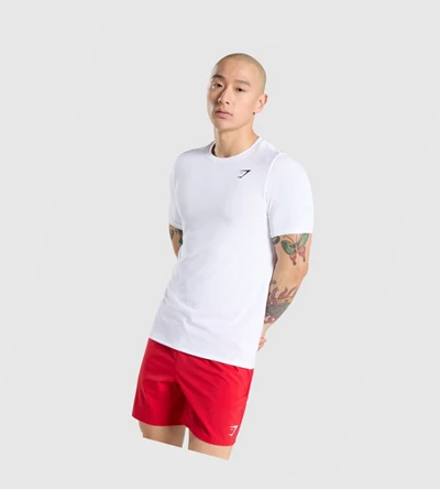 Gymshark Vital Miesten T Paidat Valkoinen | ZGQBOV381