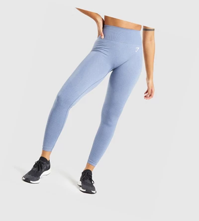 Gymshark Vital Seamless 2.0 High Waisted Naisten Leggingsit Sininen | RYUQDH693