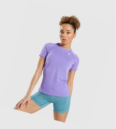 Gymshark Vital Seamless 2.0 Light Naisten T Paidat Vaaleanvioletit | DFLCME592