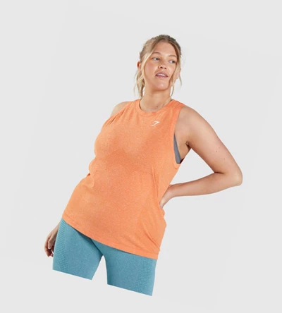 Gymshark Vital Seamless 2.0 Light Naisten Hihaton Paita Aprikoosi Oranssi | UYHZKM950