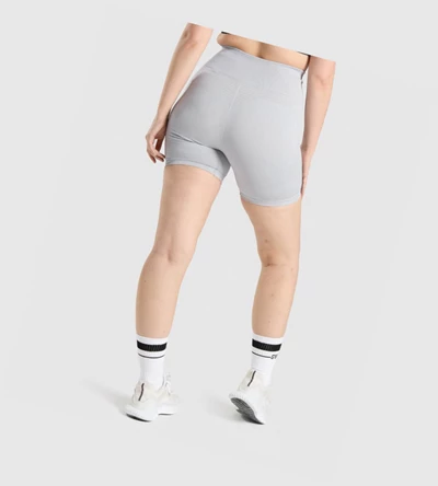 Gymshark Vital Seamless 2.0 Naisten Shortsit Vaaleanharmaat | UAIVMO195