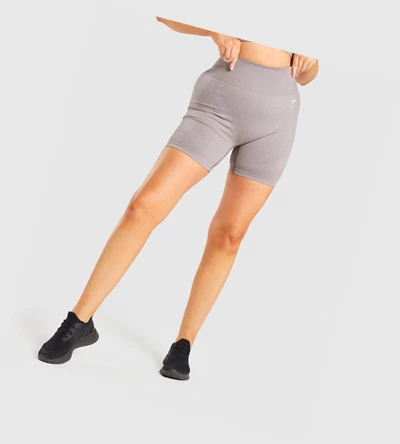 Gymshark Vital Seamless 2.0 Naisten Shortsit Harmaat Ruskea | VXZEWG476