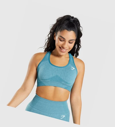 Gymshark Vital Seamless 2.0 Naisten Urheiluliivit Turkoosi | LNVGMT358