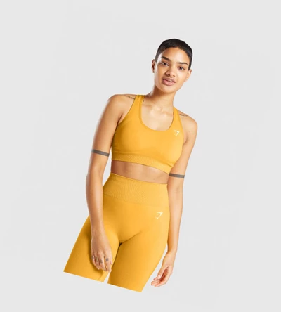 Gymshark Vital Seamless 2.0 Naisten Urheiluliivit Keltainen | NMCYPZ405