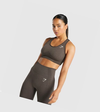 Gymshark Vital Seamless 2.0 Naisten Urheiluliivit Ruskea | QMSJUZ702