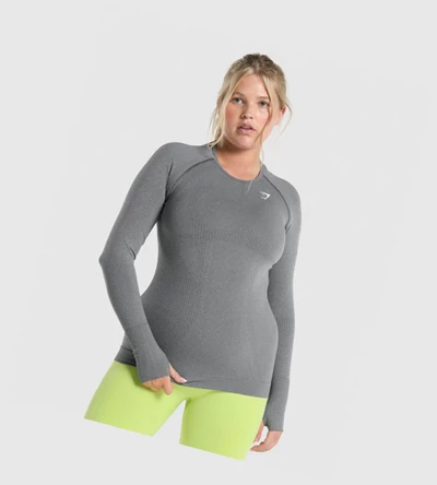 Gymshark Vital Seamless 2.0 Top Naisten T Paidat Harmaat | BDFEPY405