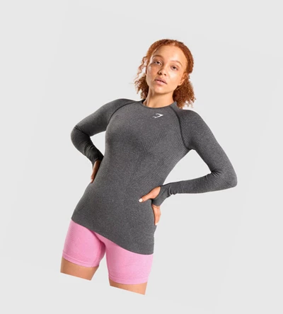 Gymshark Vital Seamless 2.0 Top Naisten T Paidat Harmaat | HDFQIU624