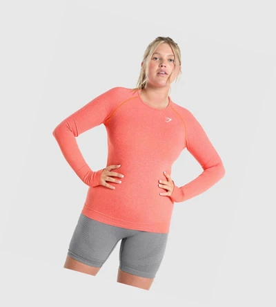 Gymshark Vital Seamless 2.0 Top Naisten T Paidat Oranssi | VCMUQI652