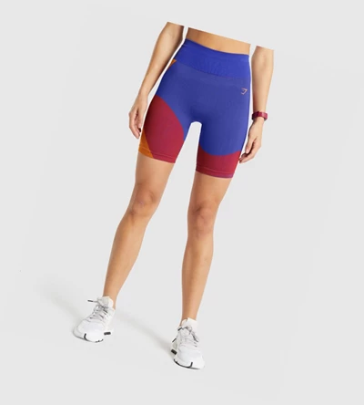 Gymshark WTFlex Seamless Cycling Naisten Shortsit Pinkki | OSLPZD318