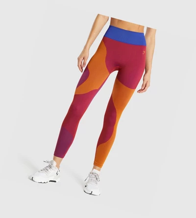 Gymshark WTFlex Seamless High Waisted Naisten Leggingsit Pinkki | AXFYUM973