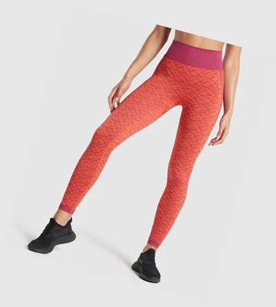 Gymshark WTFlex Seamless High Waisted Naisten Leggingsit Pinkki | GQXDWS725