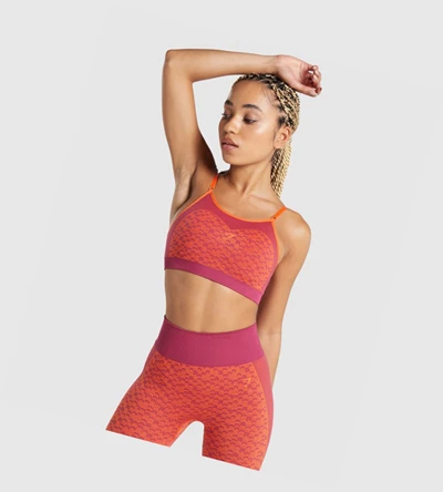 Gymshark WTFlex Seamless Strappy Naisten Urheiluliivit Pinkki | EDGOVC748
