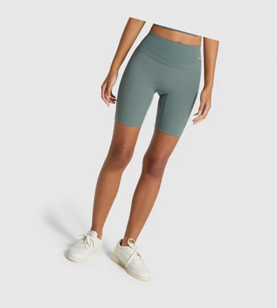 Gymshark Whitney Cycling Naisten Shortsit Vihreä | EOKVQG901