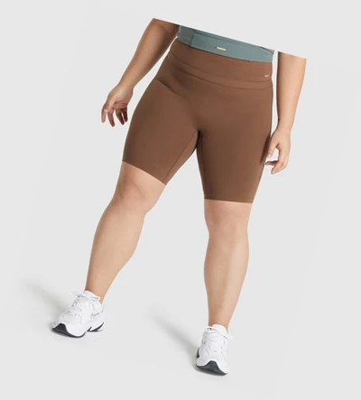 Gymshark Whitney Cycling Naisten Shortsit Ruskea | REYJLU946