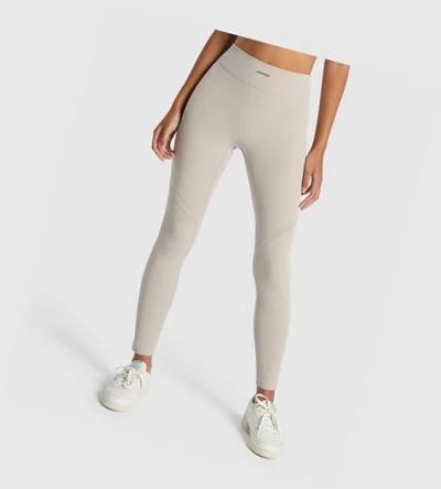 Gymshark Whitney Mesh High Waisted Naisten Leggingsit Valkoinen | ODRNGL621
