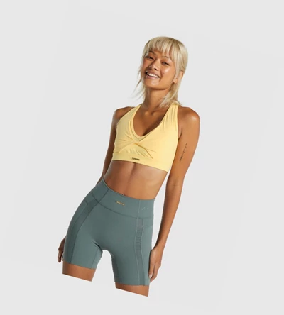 Gymshark Whitney Mesh Naisten Urheiluliivit Keltainen | LYDAHO329