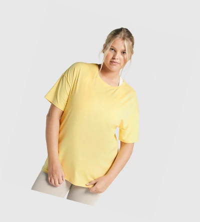 Gymshark Whitney Oversized Naisten T Paidat Keltainen | ACDIVH482