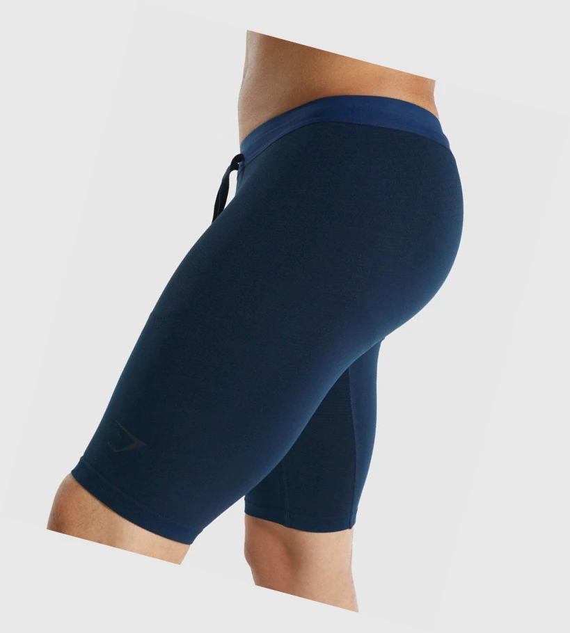 Gymshark 315 1/2 Tight Miesten Shortsit Laivastonsininen | DVARKL629