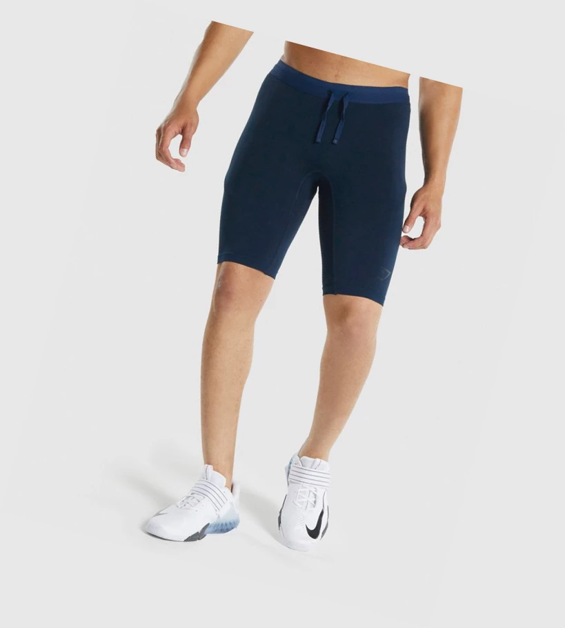 Gymshark 315 1/2 Tight Miesten Shortsit Laivastonsininen | DVARKL629
