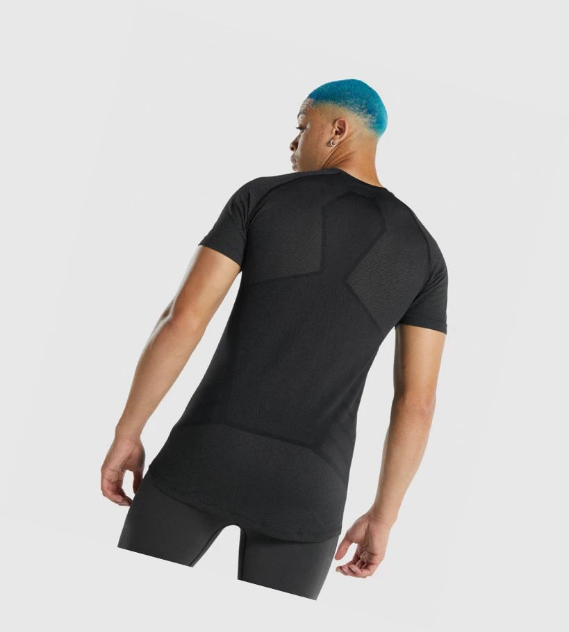 Gymshark 315 Miesten T Paidat Mustat | UPRQLV496
