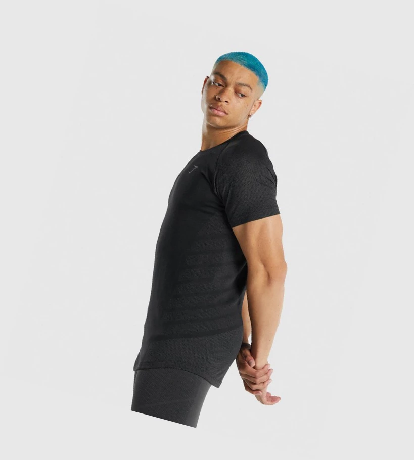 Gymshark 315 Miesten T Paidat Mustat | UPRQLV496