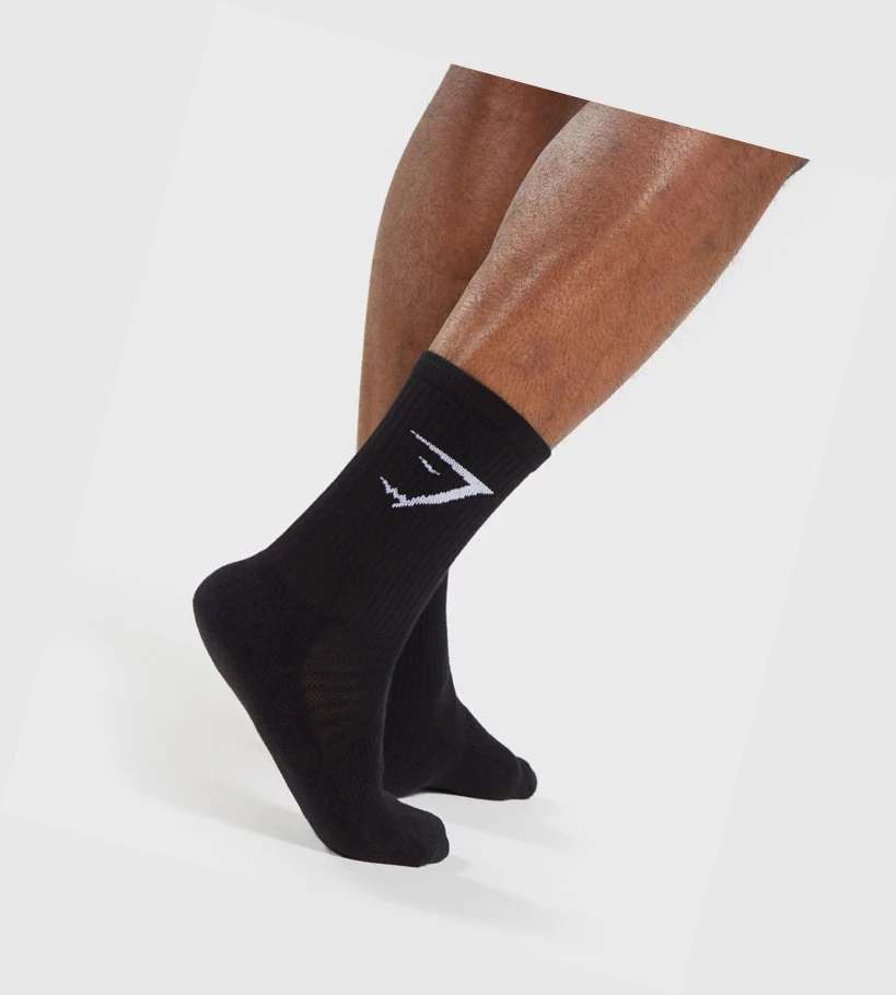 Gymshark 3pk Miesten Sukat Mustat | SXQIOD459
