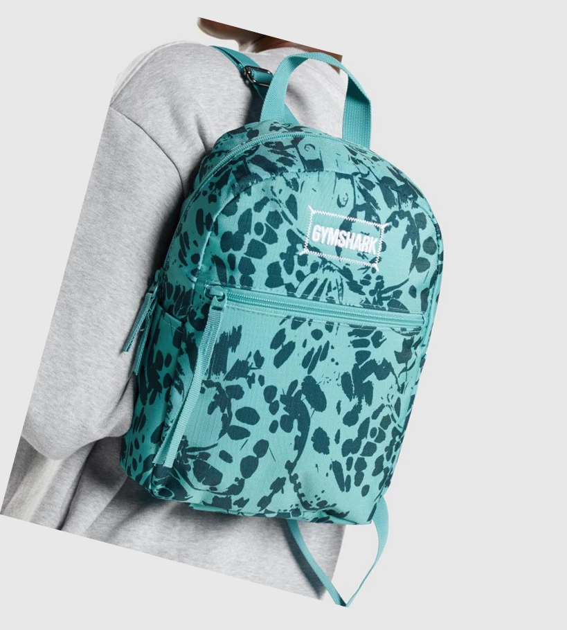 Gymshark Adapt Animal Graafinen Mini Lifestyle Naisten Laukku & Reppu Turkoosi | EFZOQP154