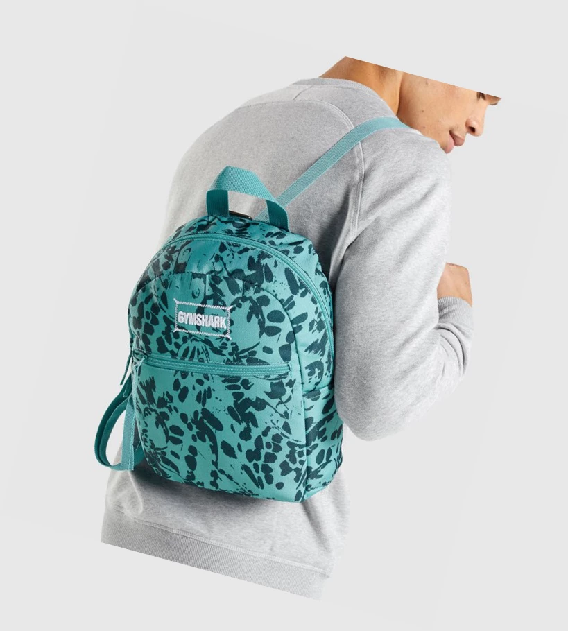 Gymshark Adapt Animal Graafinen Mini Lifestyle Naisten Laukku & Reppu Turkoosi | EFZOQP154