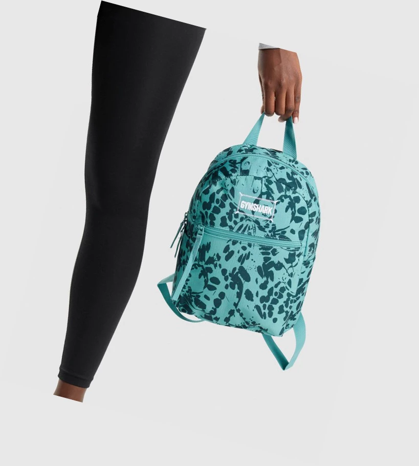 Gymshark Adapt Animal Graafinen Mini Lifestyle Naisten Laukku & Reppu Turkoosi | EFZOQP154