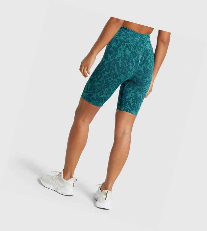 Gymshark Adapt Animal Seamless Cycling Naisten Shortsit Turkoosi | EIYAUO594