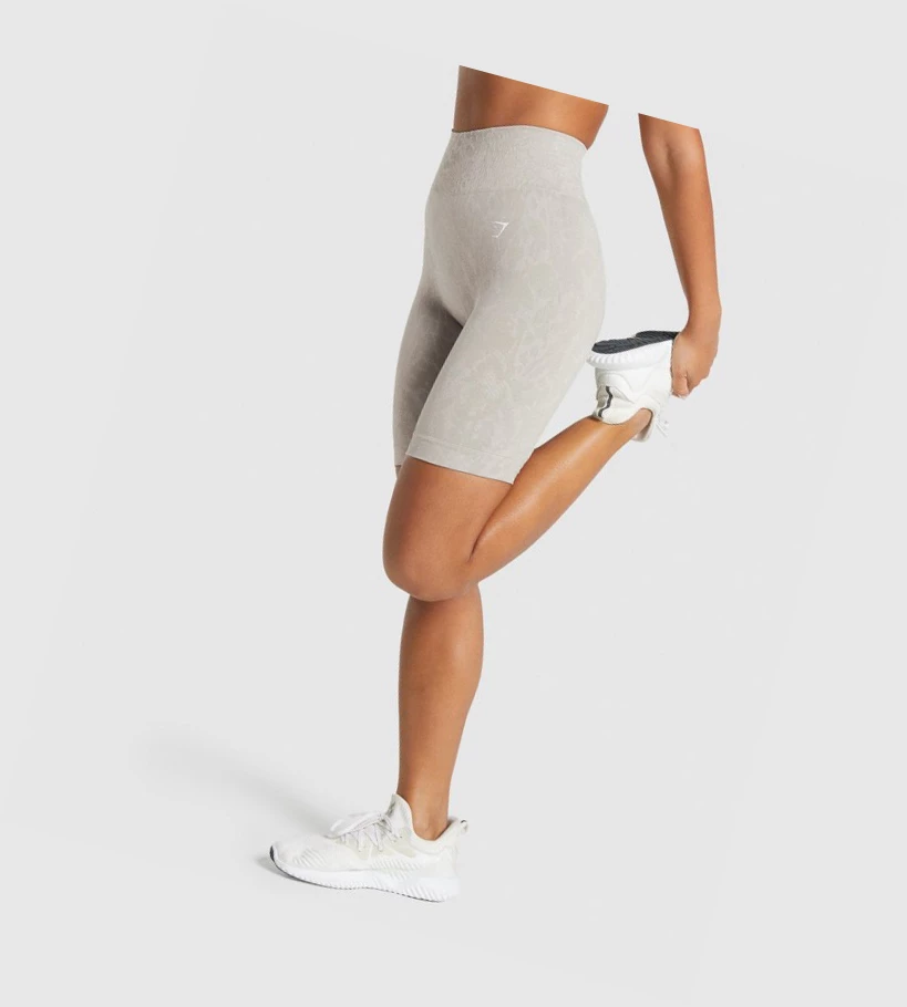 Gymshark Adapt Animal Seamless Cycling Naisten Shortsit Harmaat | YJLTDC217