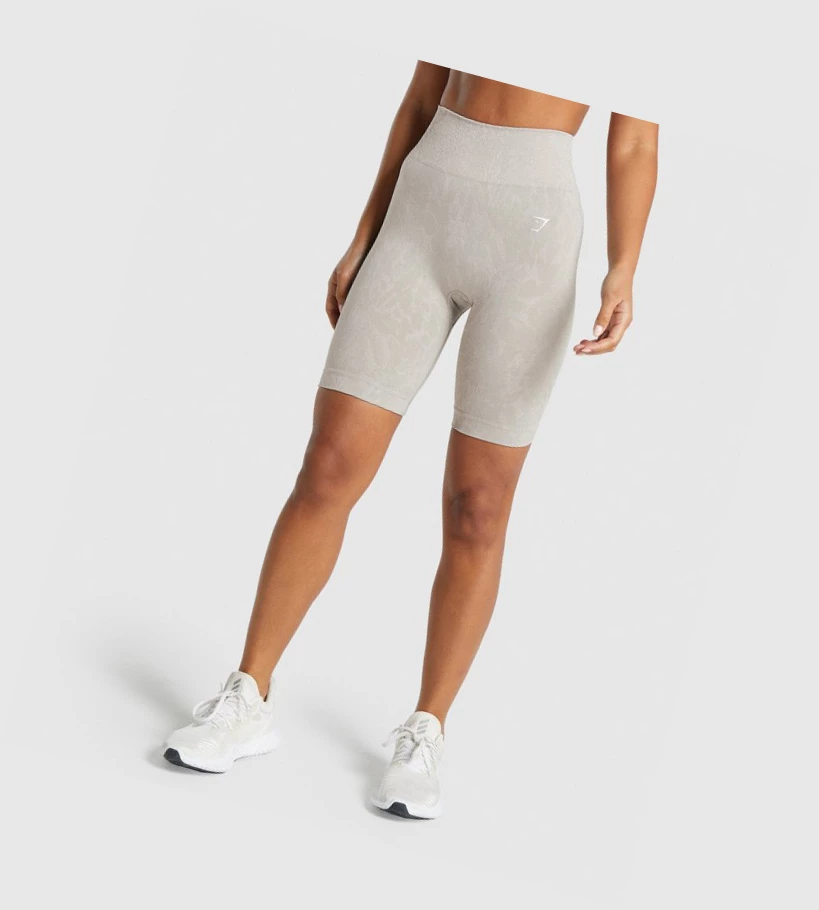 Gymshark Adapt Animal Seamless Cycling Naisten Shortsit Harmaat | YJLTDC217