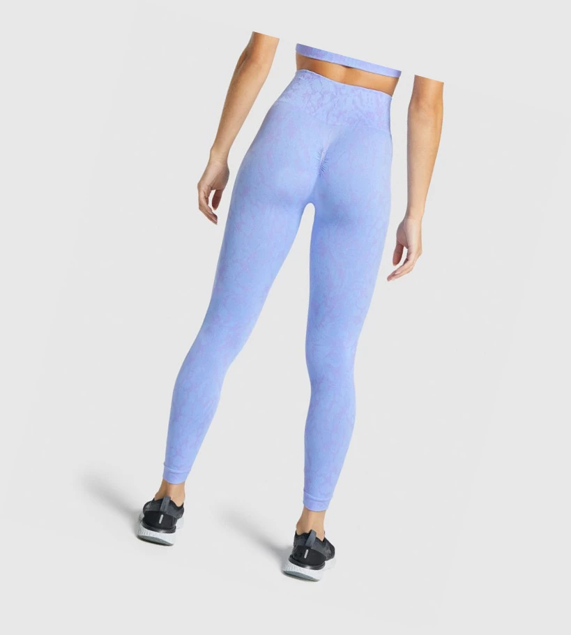 Gymshark Adapt Animal Seamless High Waisted Naisten Leggingsit Vaaleansininen | EAJKLI954