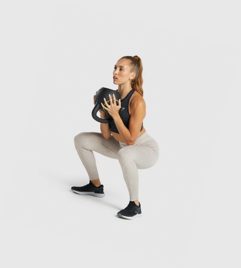 Gymshark Adapt Animal Seamless High Waisted Naisten Leggingsit Harmaat | HLWBER149