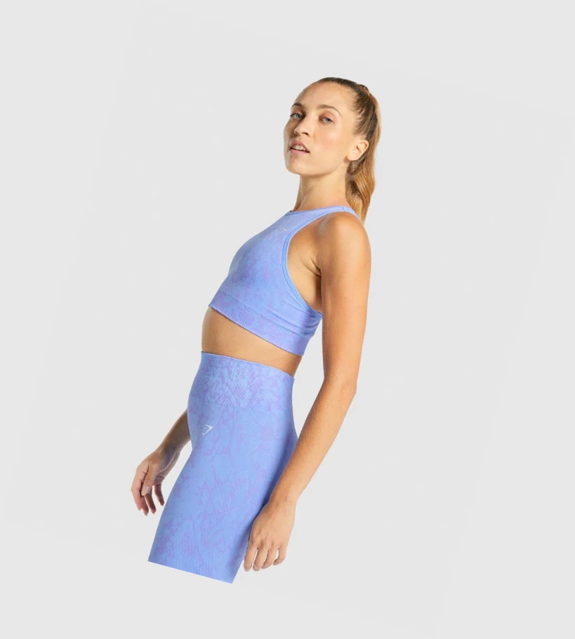 Gymshark Adapt Animal Seamless Naisten Urheiluliivit Vaaleansininen | ILKHJY492