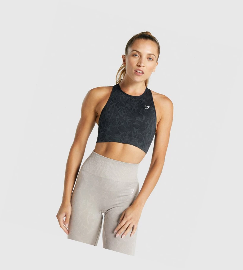 Gymshark Adapt Animal Seamless Naisten Urheiluliivit Mustat | NFDKCB039