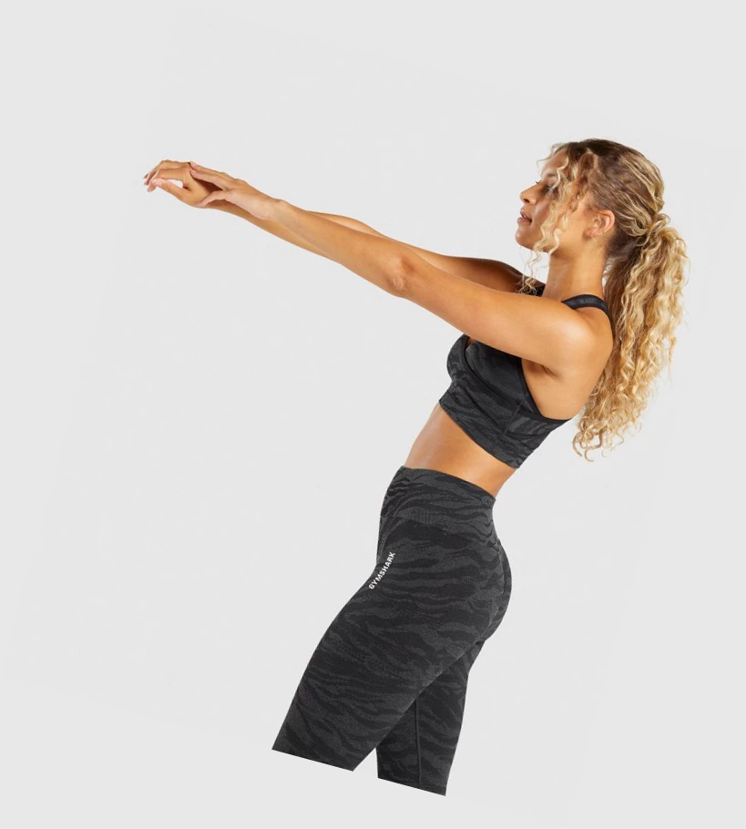 Gymshark Adapt Animal Seamless Naisten Urheiluliivit Mustat | NUSCRA045