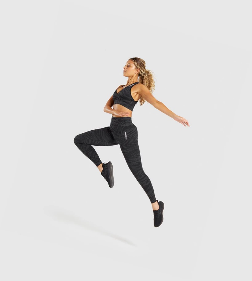 Gymshark Adapt Animal Seamless Naisten Urheiluliivit Mustat | NUSCRA045