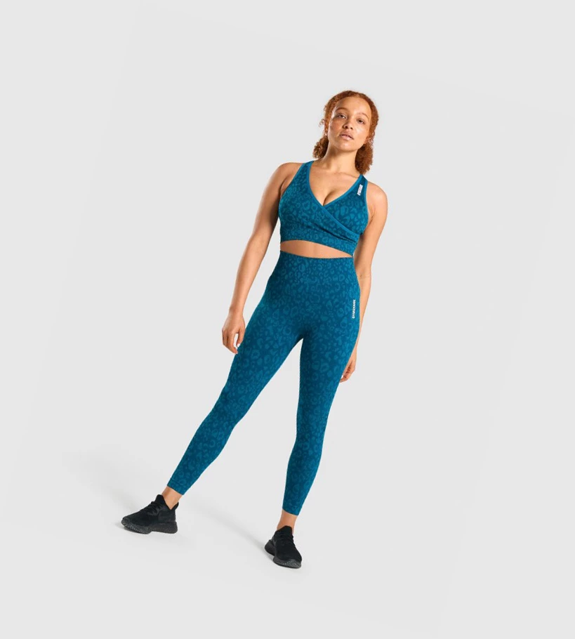 Gymshark Adapt Animal Seamless Naisten Urheiluliivit Turkoosi | UTYVCM820