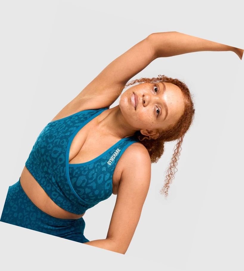 Gymshark Adapt Animal Seamless Naisten Urheiluliivit Turkoosi | UTYVCM820
