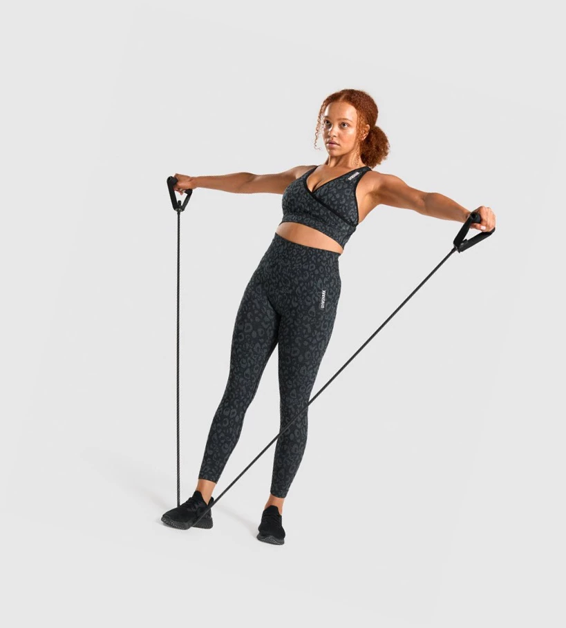 Gymshark Adapt Animal Seamless Naisten Urheiluliivit Mustat | XCVOLE256