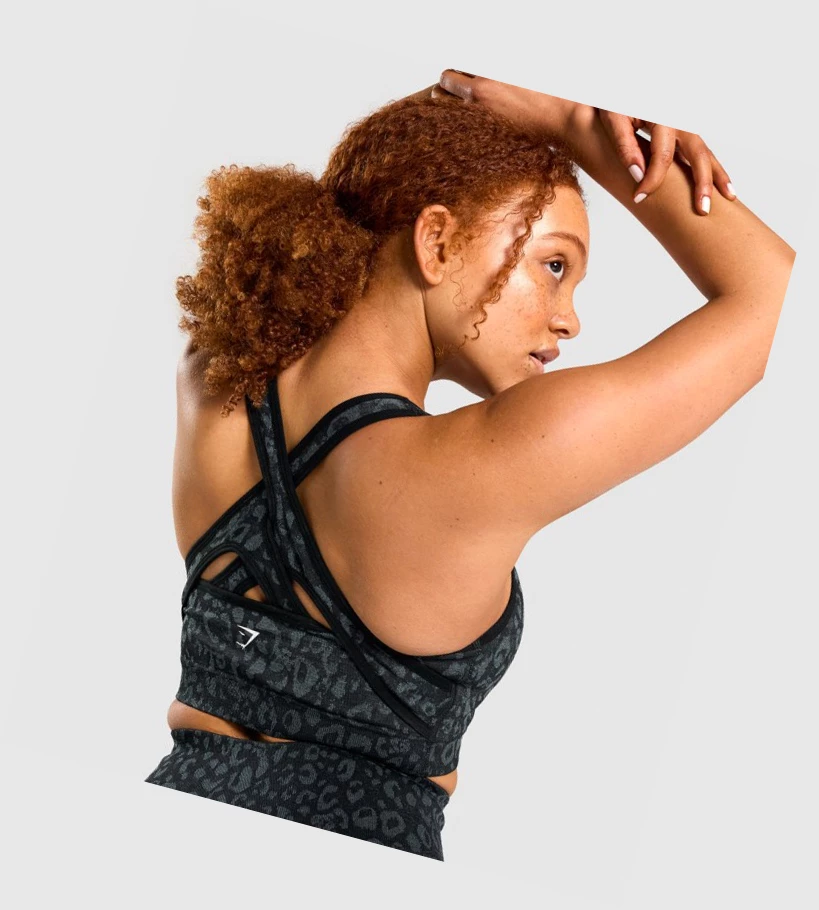 Gymshark Adapt Animal Seamless Naisten Urheiluliivit Mustat | XCVOLE256
