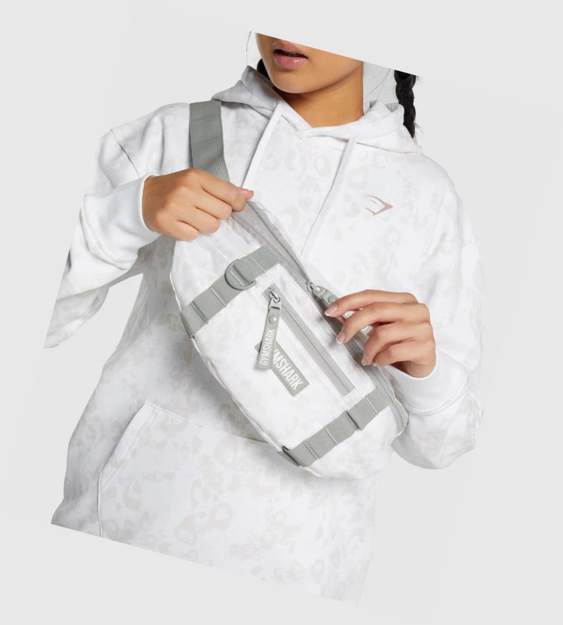 Gymshark Adapt Animal Sling Miesten Laukku & Reppu Valkoinen Kerma | ZUCETF164